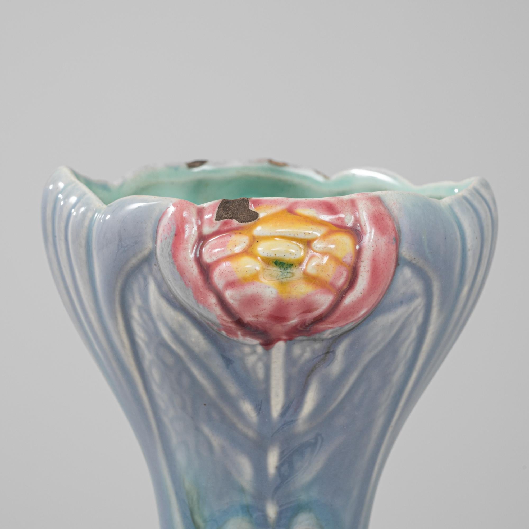 Vaso di vetro belga del 1910 in vendita 3