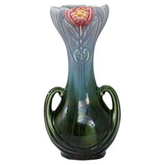 1910s Belgian Glass Vase