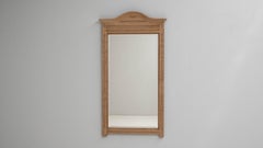 1910s Belgian Oak Mirror
