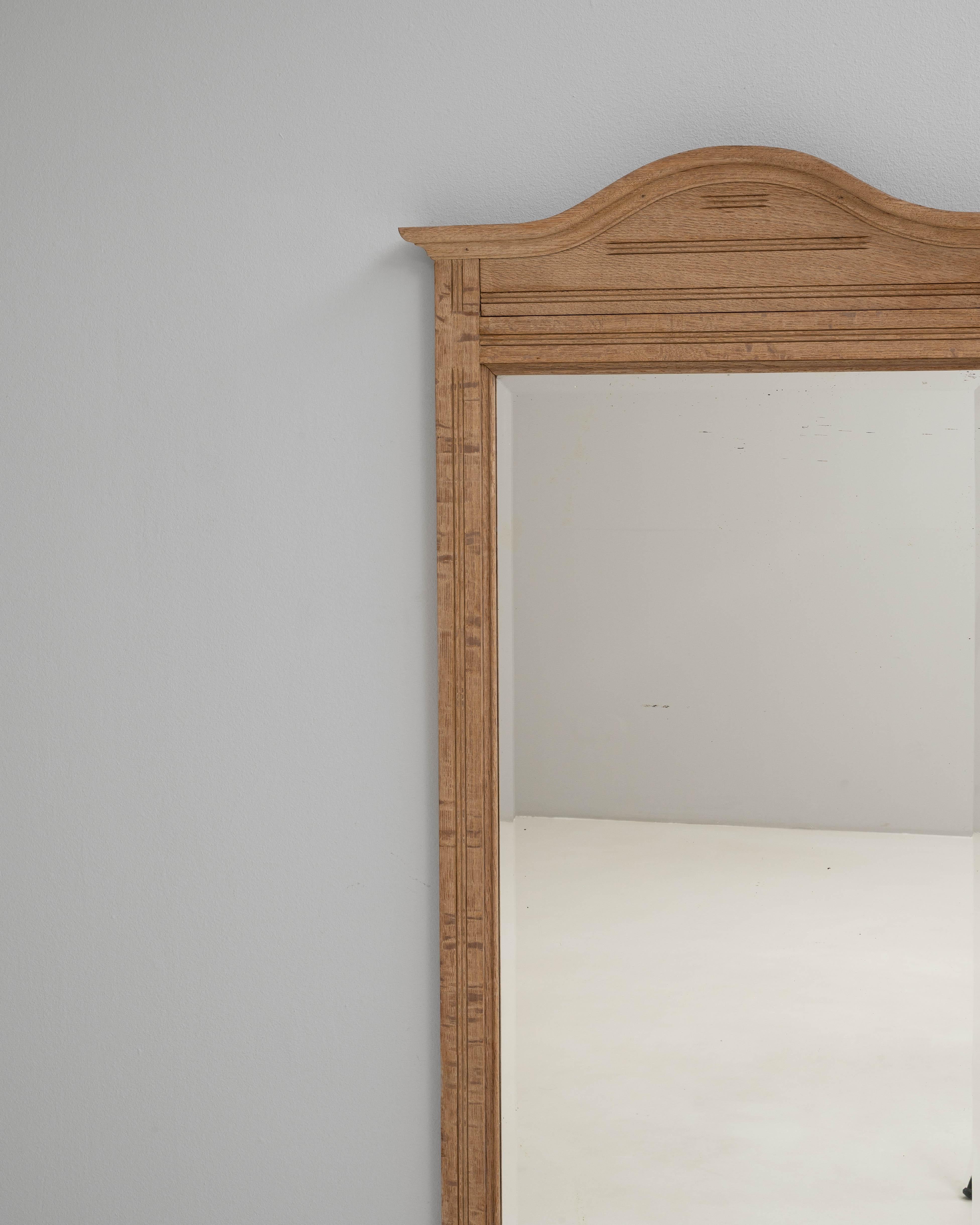 Espejo de roble belga de 1910 en venta 3