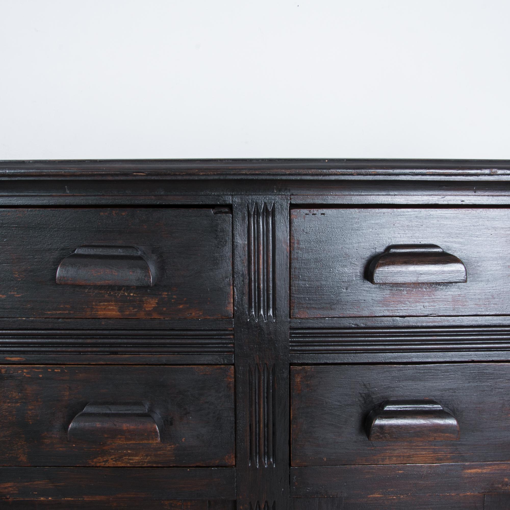 1910s Belgian Pitch Pine Cabinet 6