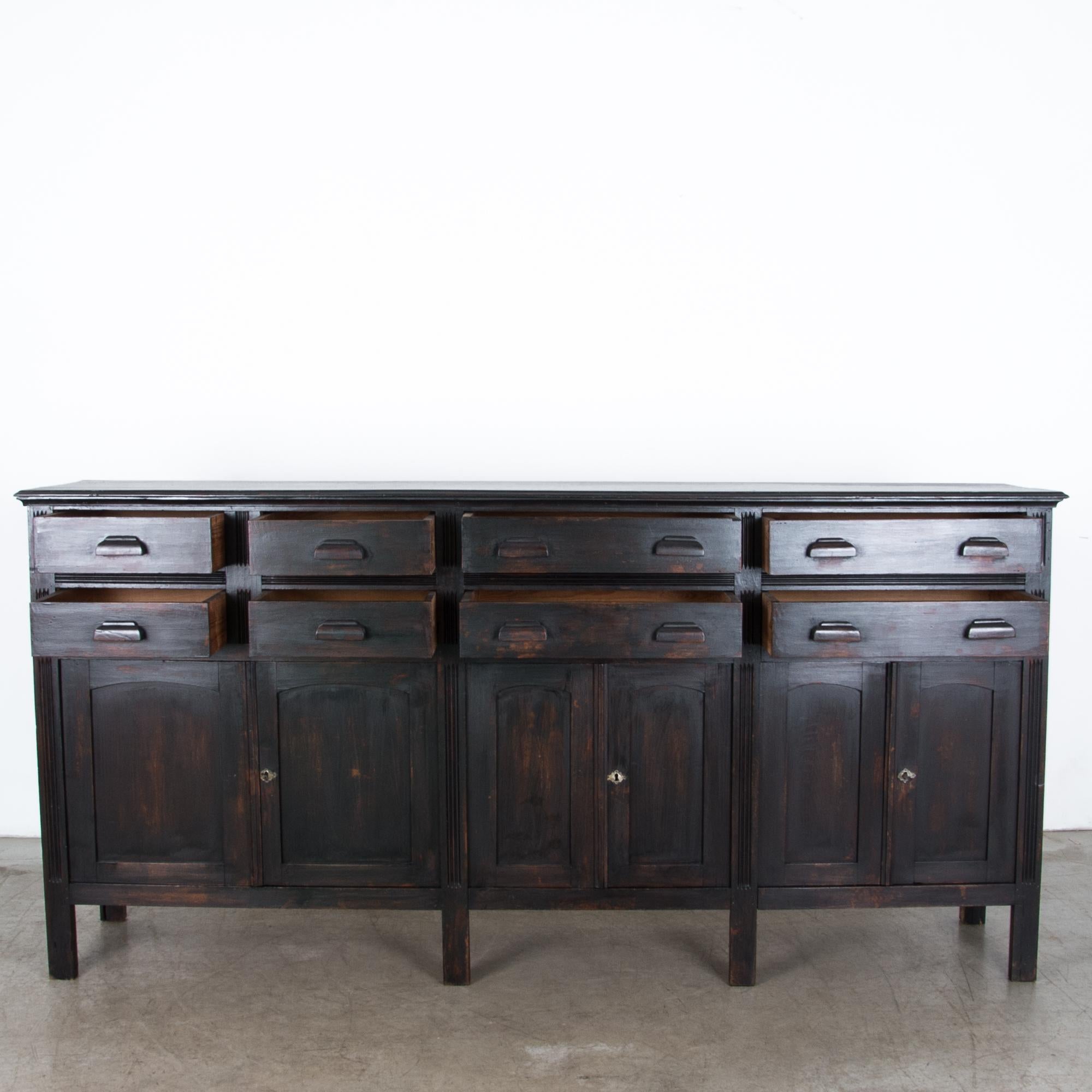 Early 20th Century 1910s Belgian Pitch Pine Cabinet