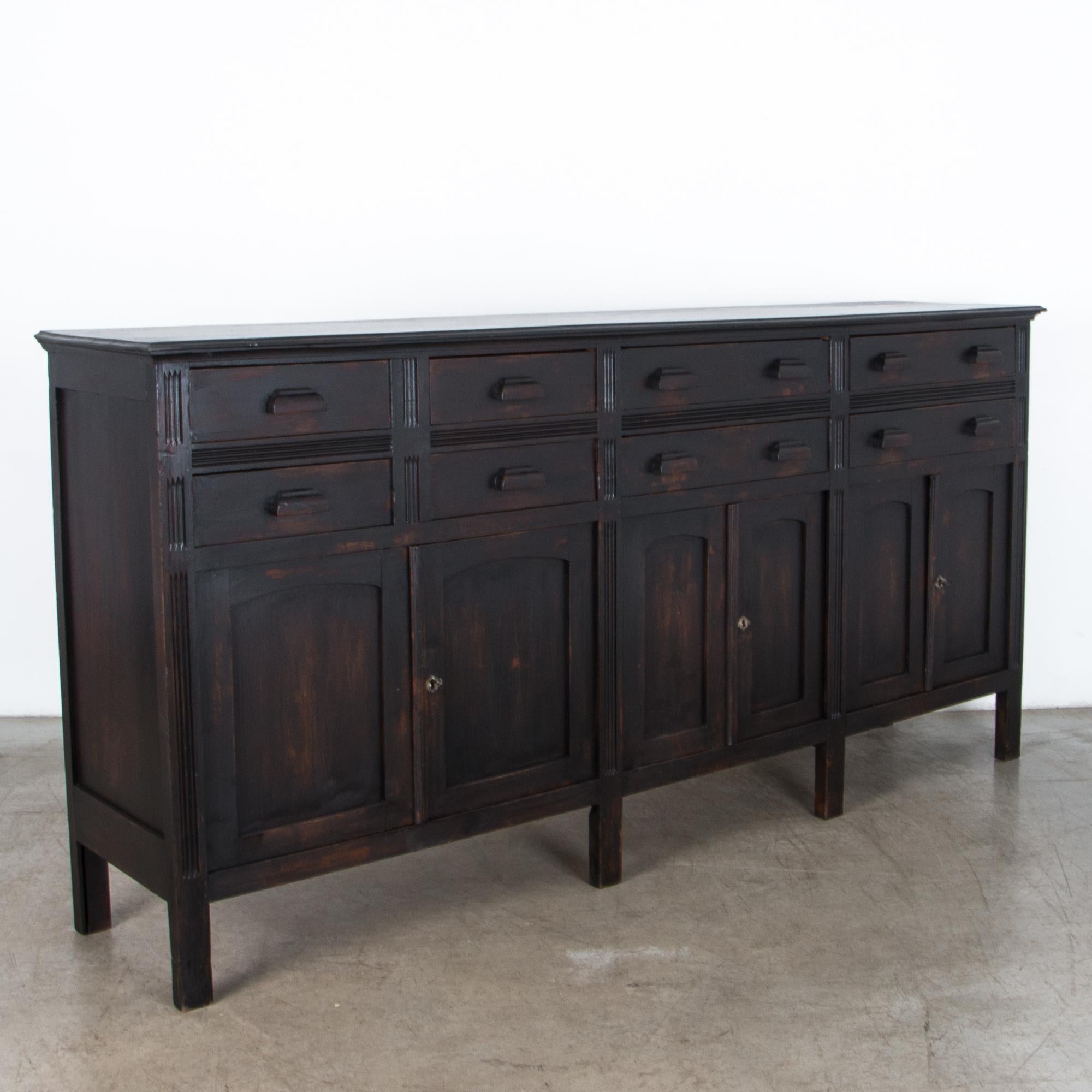 Softwood 1910s Belgian Pitch Pine Cabinet
