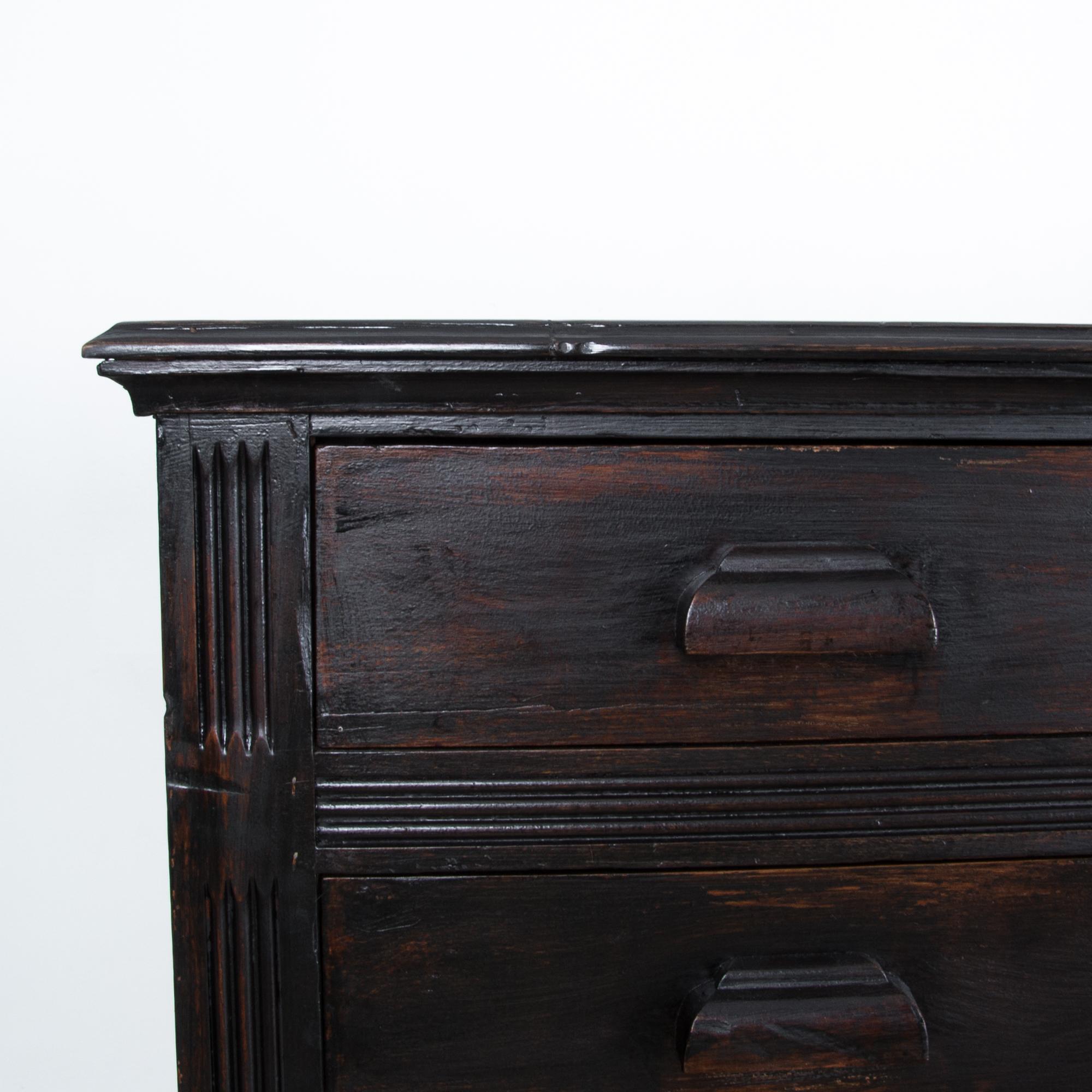 1910s Belgian Pitch Pine Cabinet 2