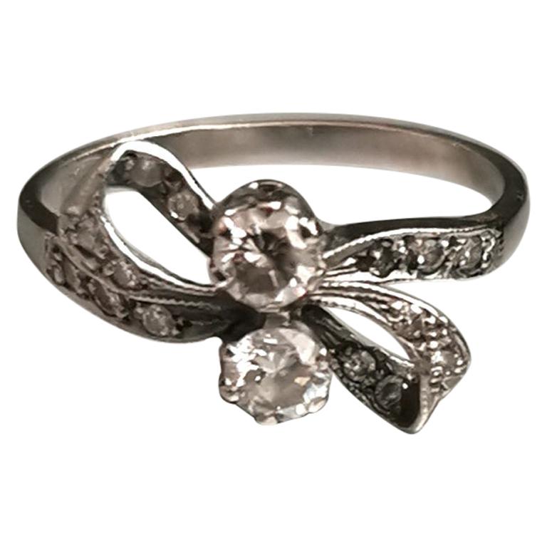 1910s Belle Époque Diamond on Platinum Ring