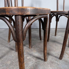 1910’s Bentwood Debrecen Early Hoop Back Dining Chairs – Set Of Four