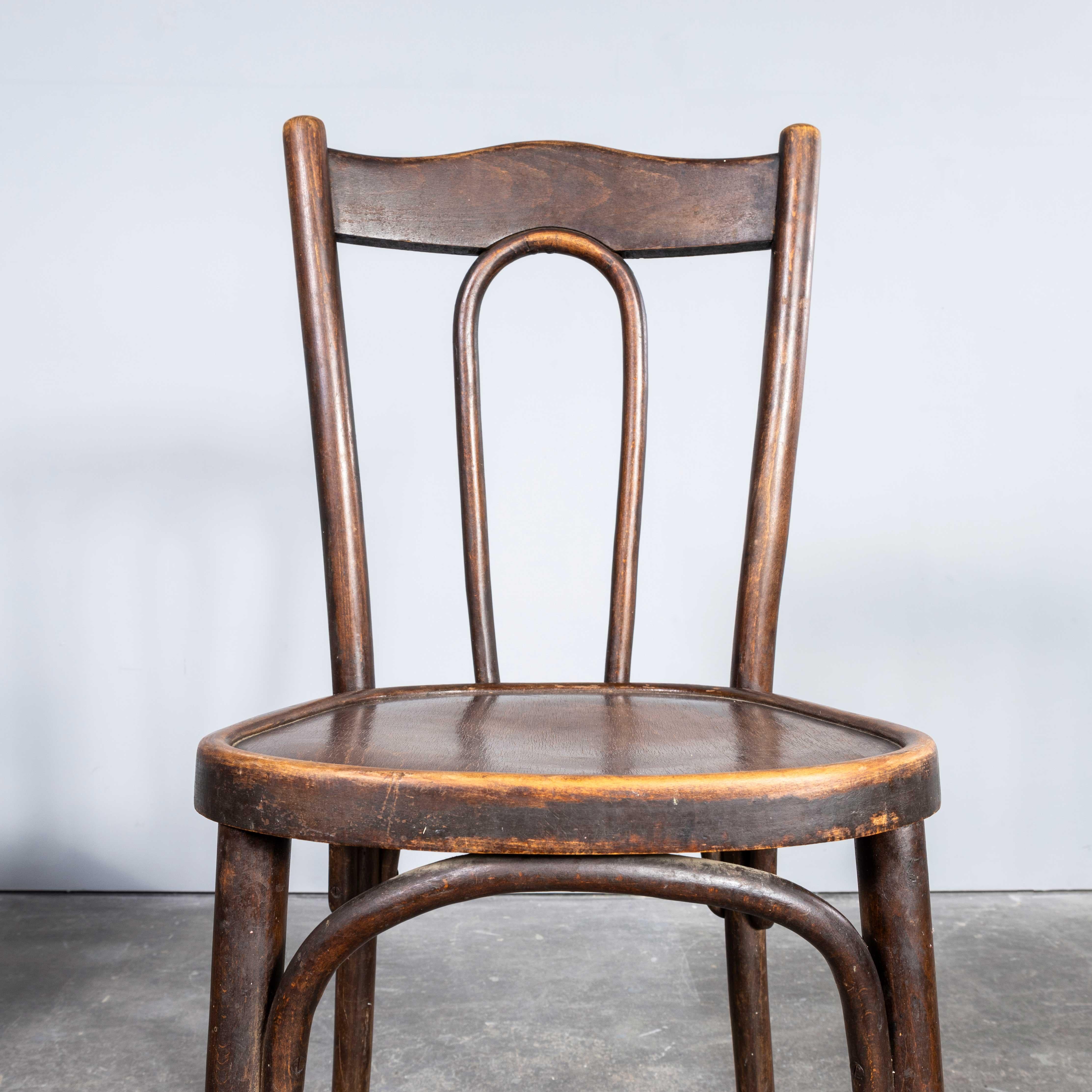 1910’s Bentwood Debrecen Early Hoop Back Dining Chairs – Set Of Four 1