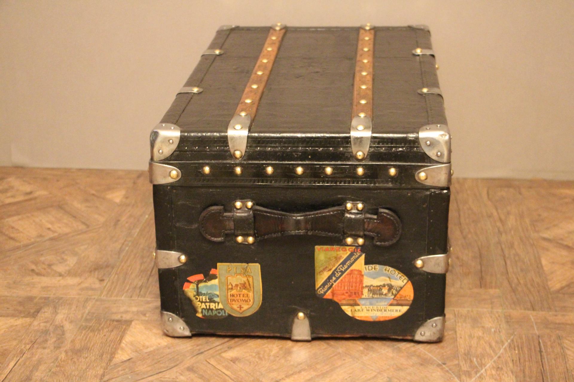 Early 20th Century 1910s Black Louis Vuitton Trunk