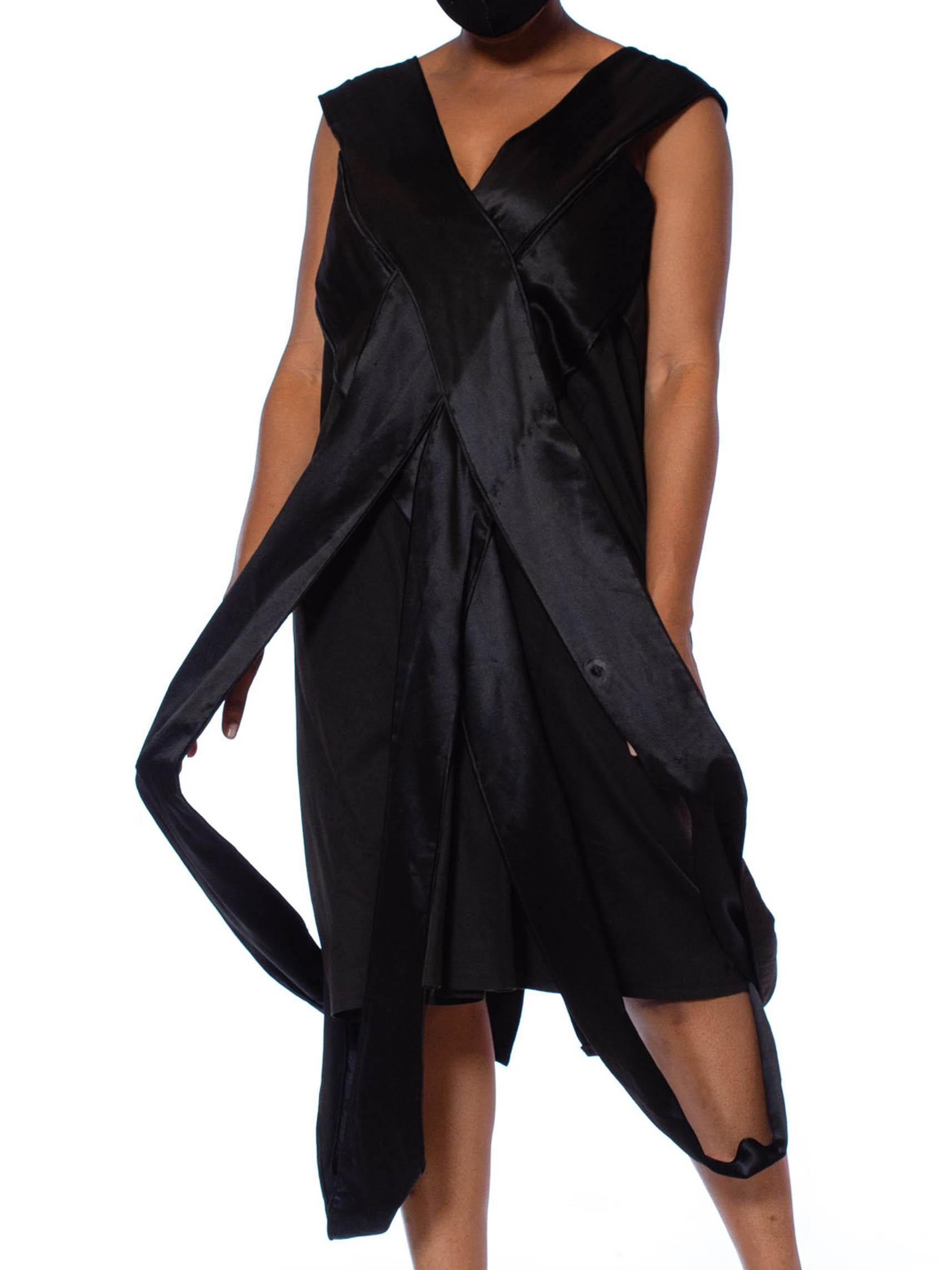 black avant garde dress