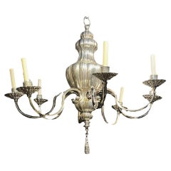 1910's Caldwell Silver Plated Chandelier with 8 Lights