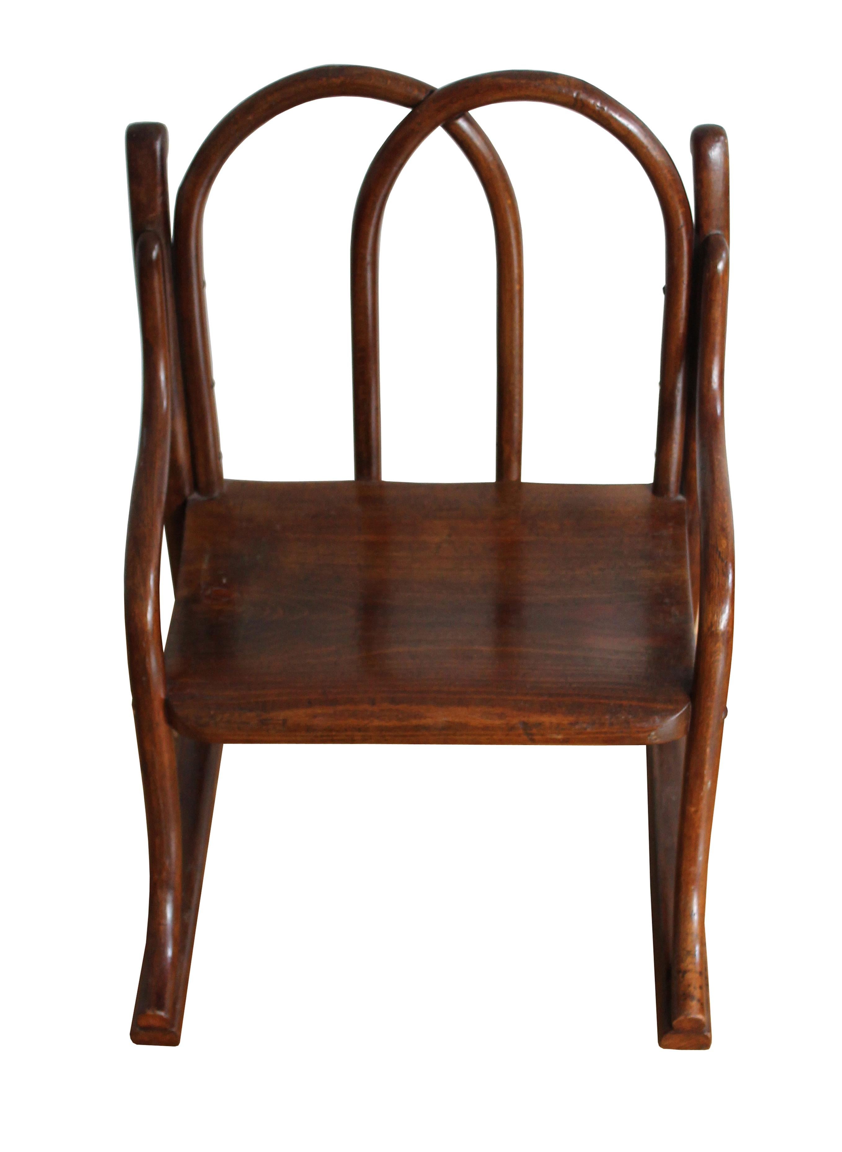 Austrian 1910's Children chair by Gebrüder Thonet For Sale