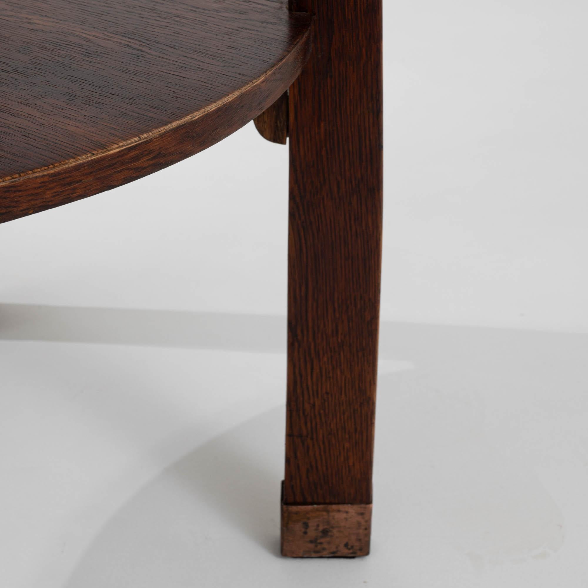 1910s Czech Wooden Side Table 5