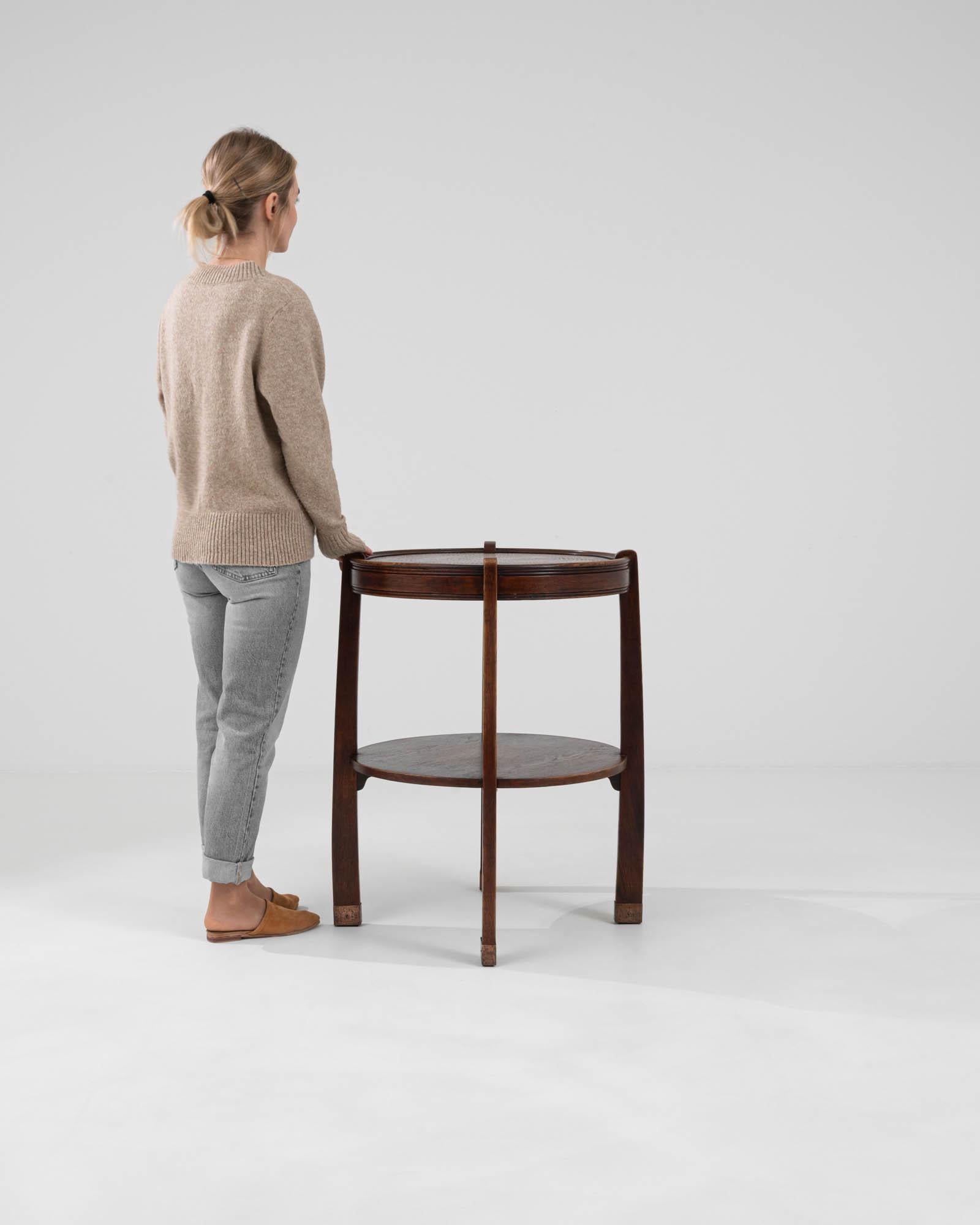 Polish 1910s Czech Wooden Side Table