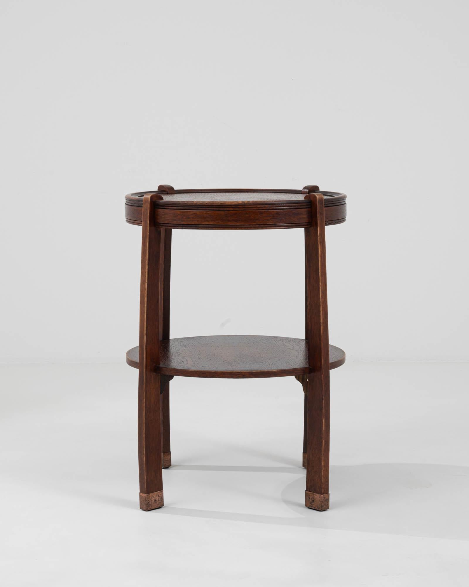 1910s Czech Wooden Side Table 1