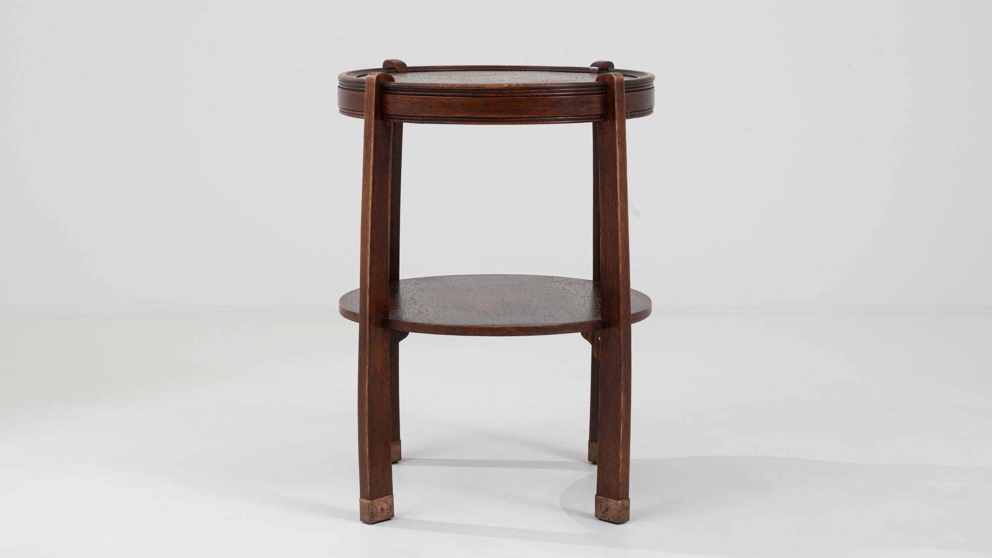 1910s Czech Wooden Side Table 2