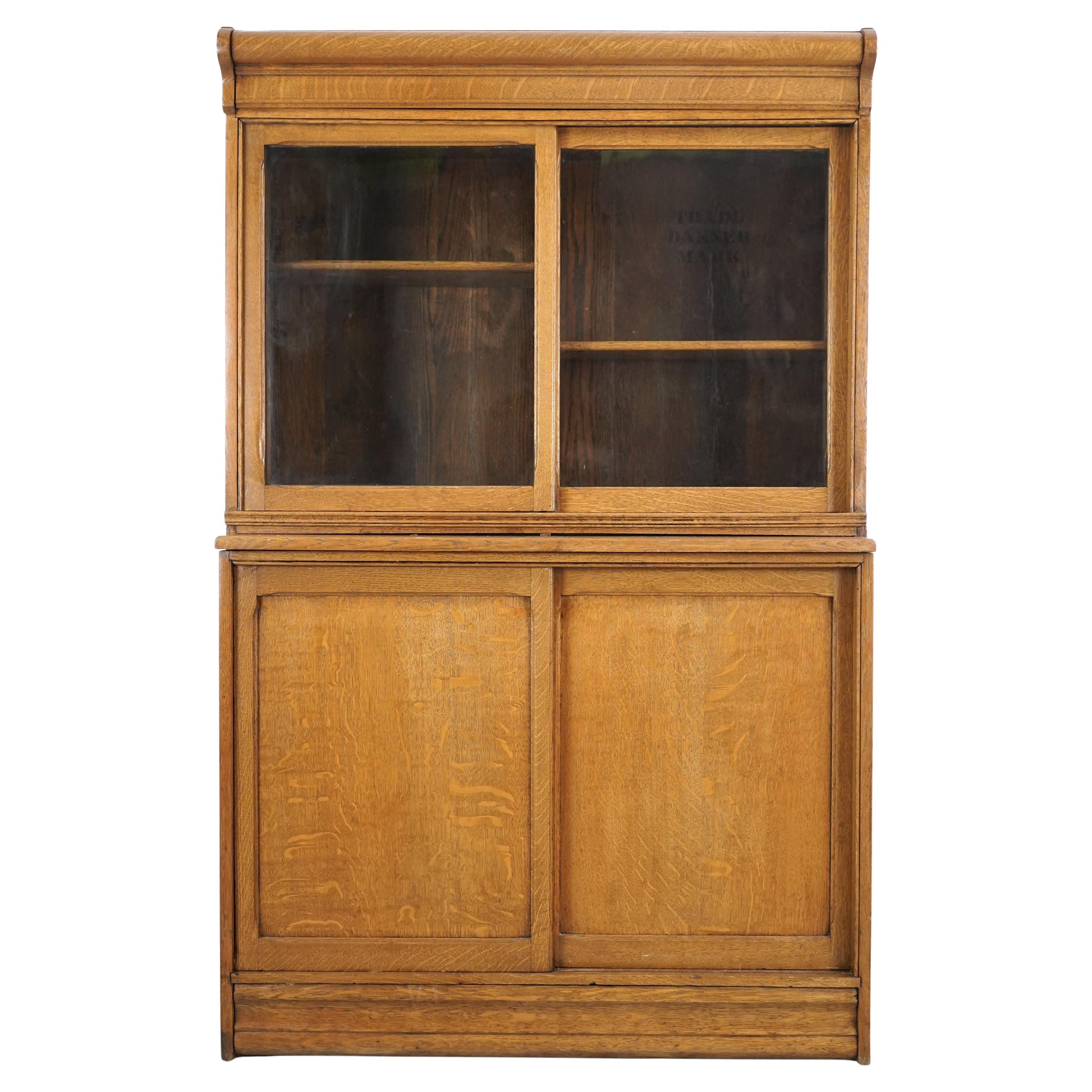 Libreria modulare in Oak Tiger di Danner Furniture del 1910
