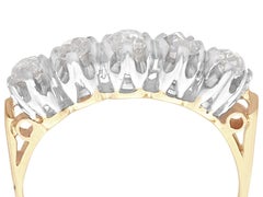 1910s Diamond and 15K Yellow Gold Five-Stone Engagement Ring