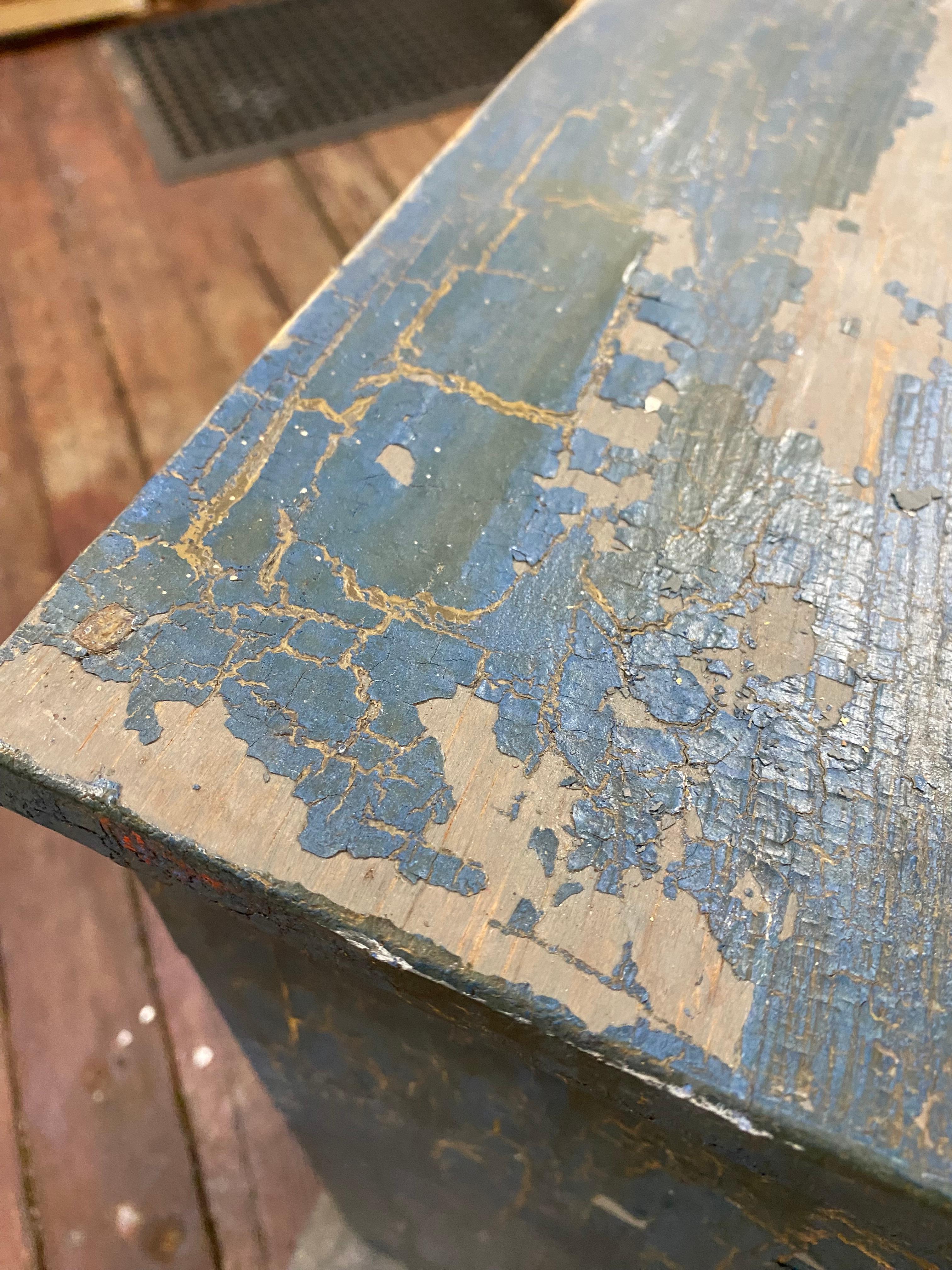 1910er Jahre Distressed Acht Schublade Apotheker Werkstatt Kabinett im Angebot 8