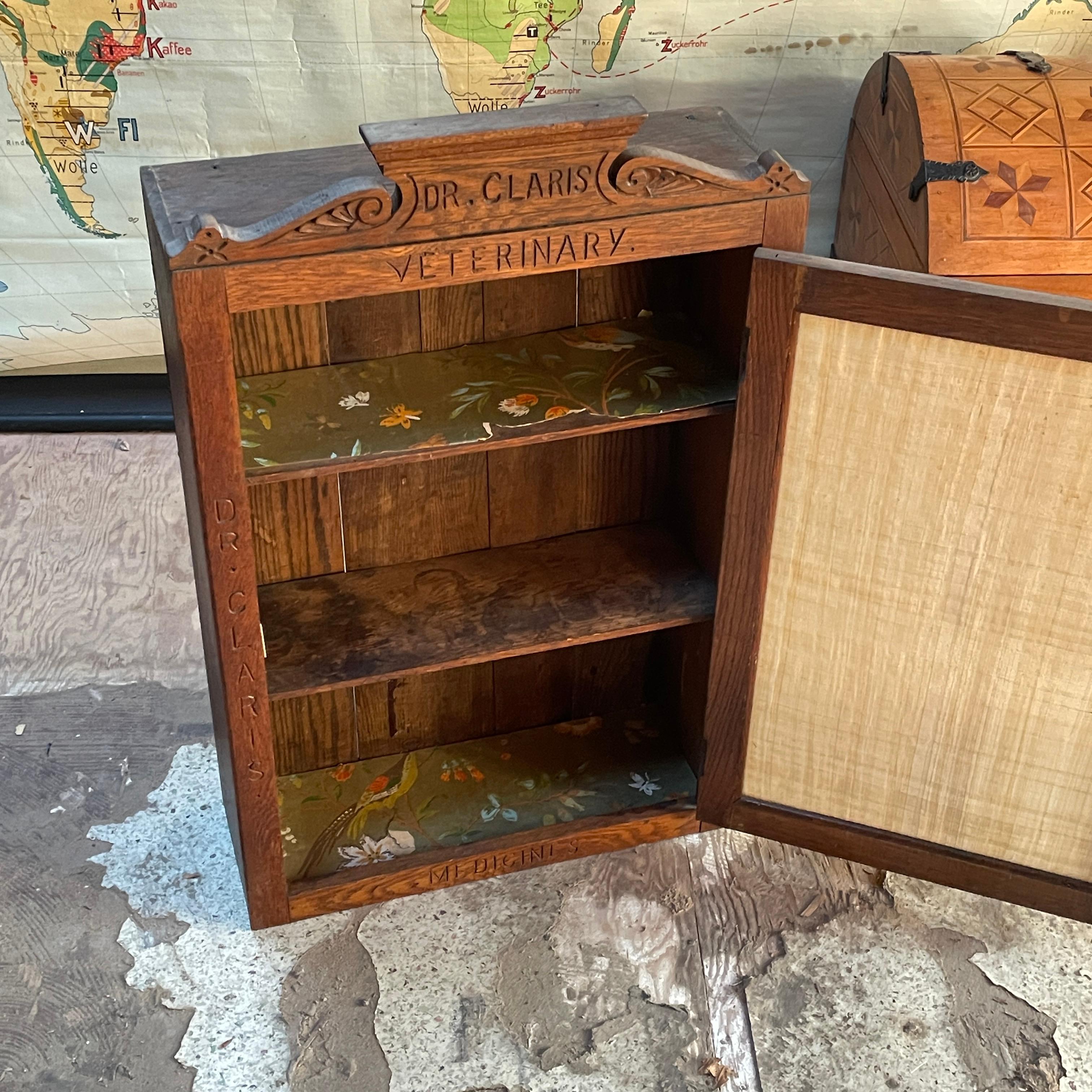 1910er Jahre Doctors/Veterinarian Wandschrank Buffalo NY Medizinregal (Spätviktorianisch) im Angebot