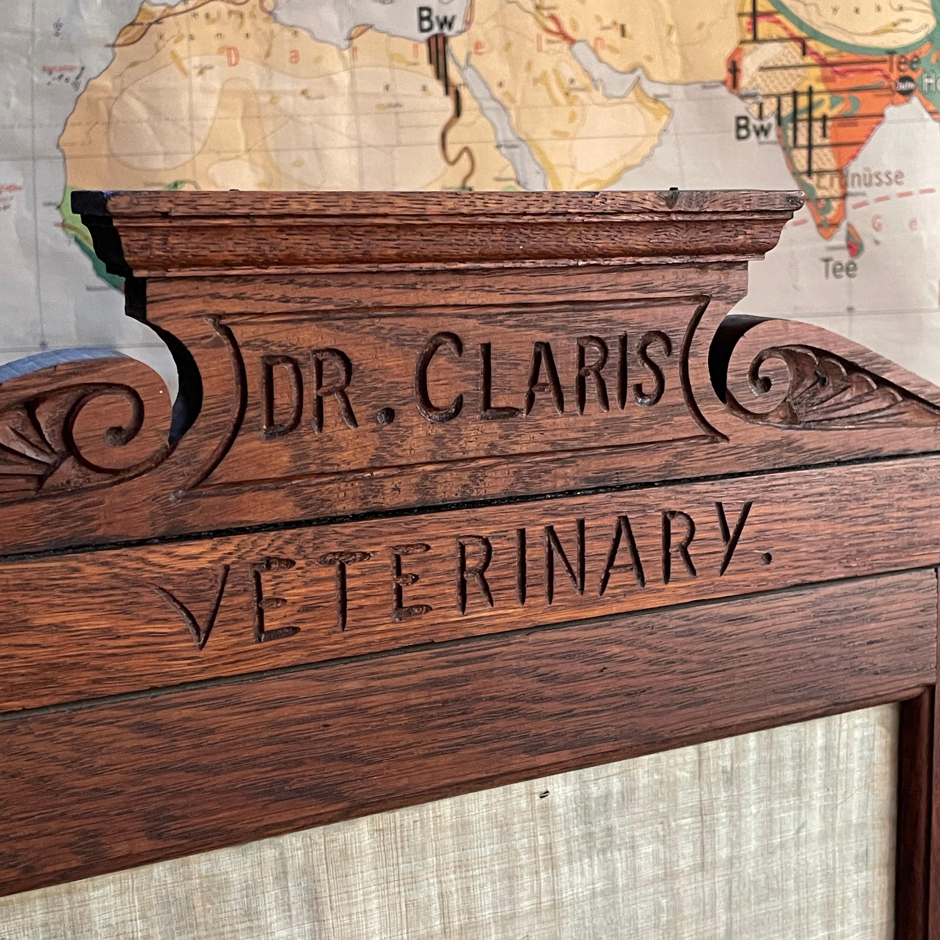1910er Jahre Doctors/Veterinarian Wandschrank Buffalo NY Medizinregal (Handgefertigt) im Angebot