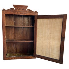 Antique 1910s Doctors/Veterinarian Wall Cabinet Buffalo NY Medicine Shelf