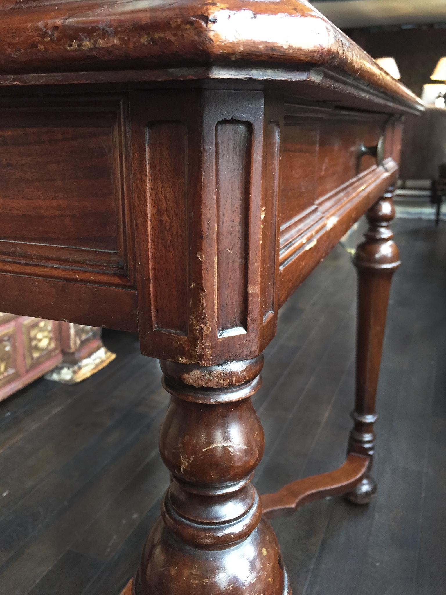 Brass 1910s Doten-Dunton Mahogany Side Table