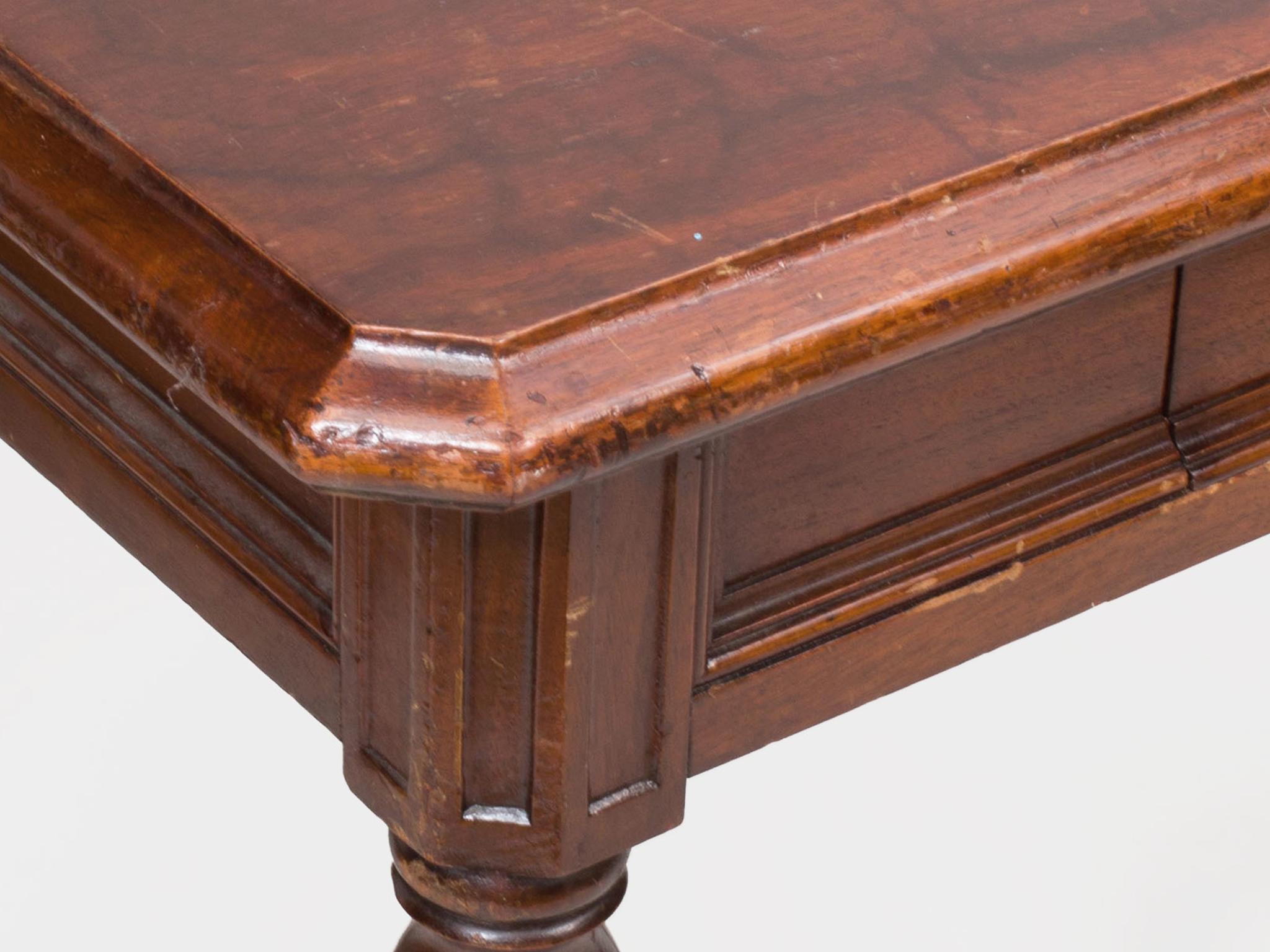 Glazed 1910s Doten-Dunton Mahogany Side Table