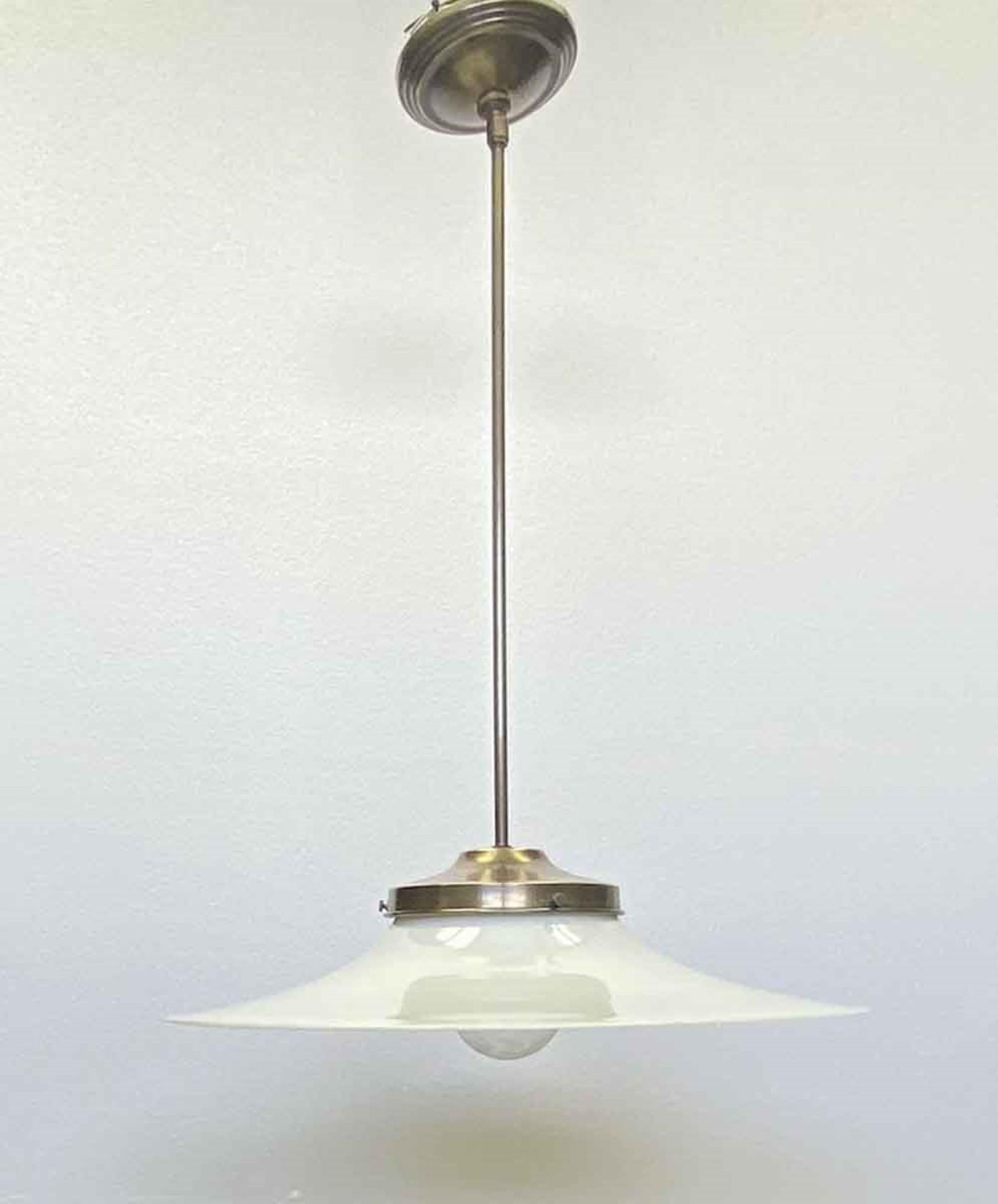 flat glass pendant light