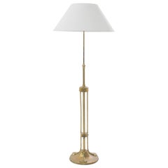 1910s French Brass Floor Lamp
