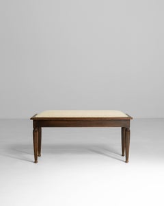 1910s French Louis XVI Style Upholstered Storage Bench