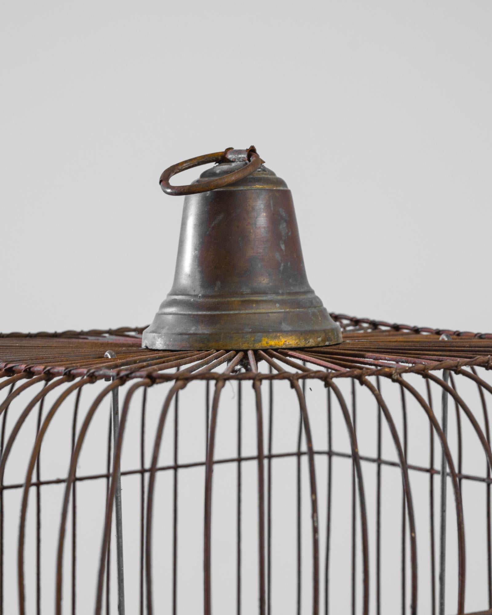 Early 20th Century 1910s French Metal Bird Cage