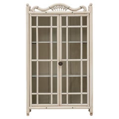 1910s French Wooden Mini Showcase Vitrine