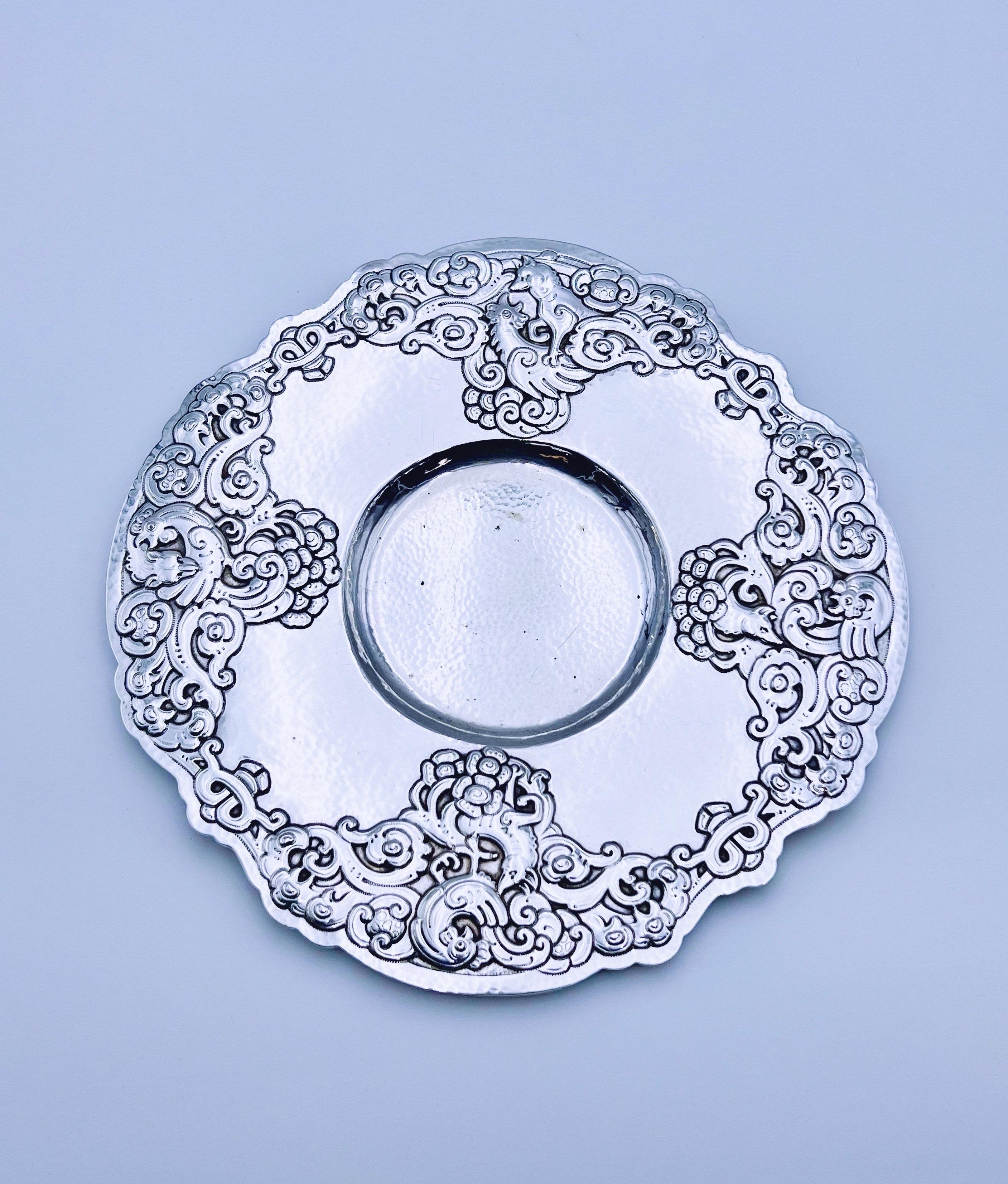 1910 Gunnar Tandberg (Oslo 1894-1954) Placa estilo Art Nouveau - Plata maciza principios del siglo XX en venta