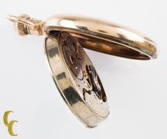 1910's Hamilton Gold-Filled Antique Open Face Pocket Watch, Size 16S