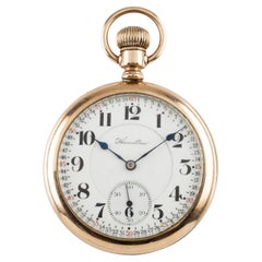 1910's Hamilton Gold-Filled Antique Open Face Pocket Watch, Size 16S