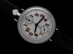 1910's Heuer Vintage Large Mens Sporting / Aviator's Single Button Chronograph