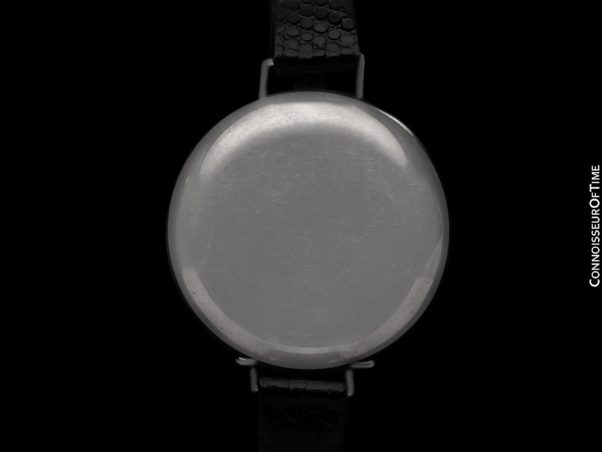 1910's Heuer Vintage Large Mens Sporting / Aviator's Single Button Chronograph For Sale 3
