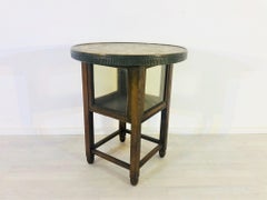 1910s Historicism Side Table or End Table with Egyptian Hieroglyphics