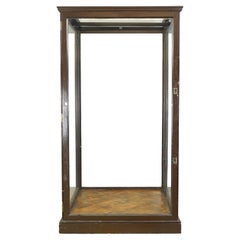 1910s Huge English Museum Display Case Vitrine