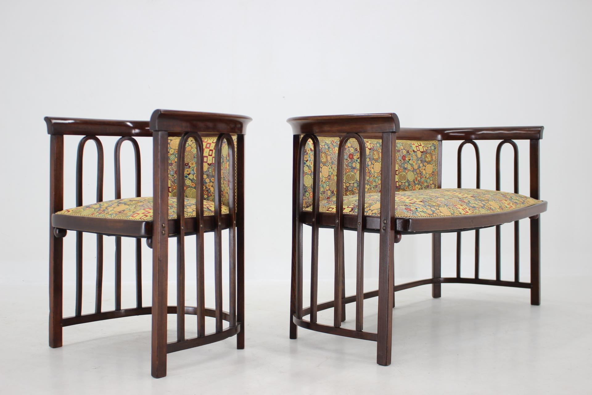 Variation de sièges « Fledermaus » de Josef Hoffmann de l'Art nouveau des années 1910 en vente 5