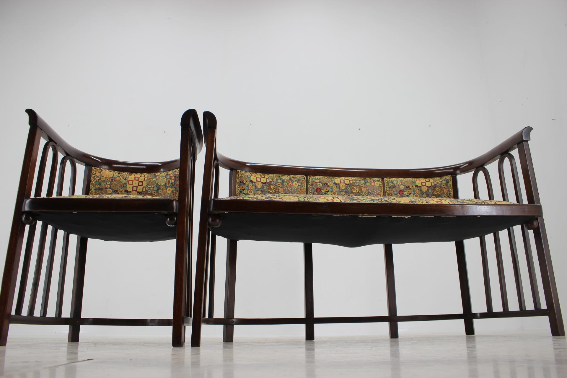 Variation de sièges « Fledermaus » de Josef Hoffmann de l'Art nouveau des années 1910 en vente 13