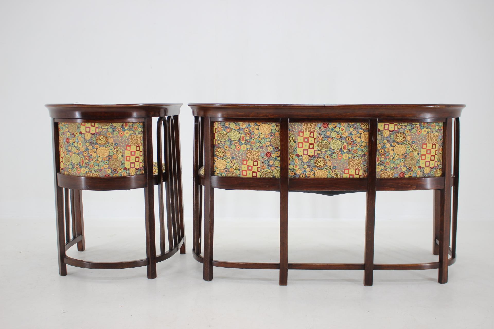 Variation de sièges « Fledermaus » de Josef Hoffmann de l'Art nouveau des années 1910 en vente 3