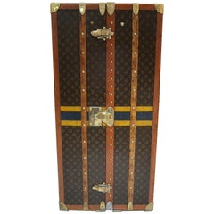 1910s Louis Vuitton Double Wardrobe Monogram Trunk