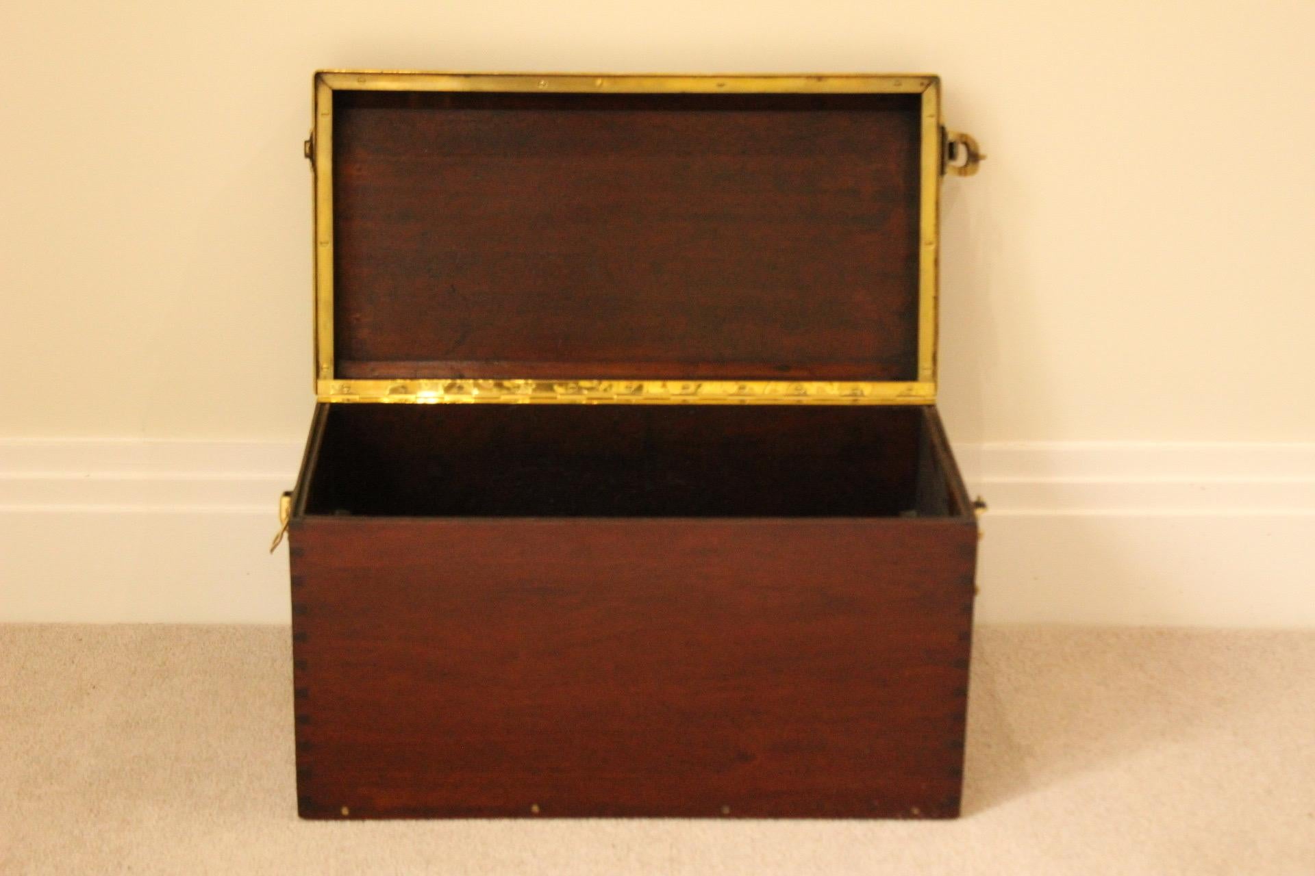 1910s Louis Vuitton Mahogany Toolbox Trunk For Sale 4
