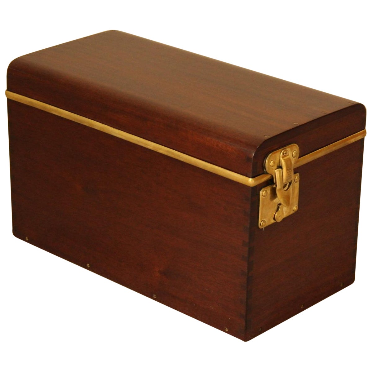 1910s Louis Vuitton Mahogany Toolbox Trunk For Sale