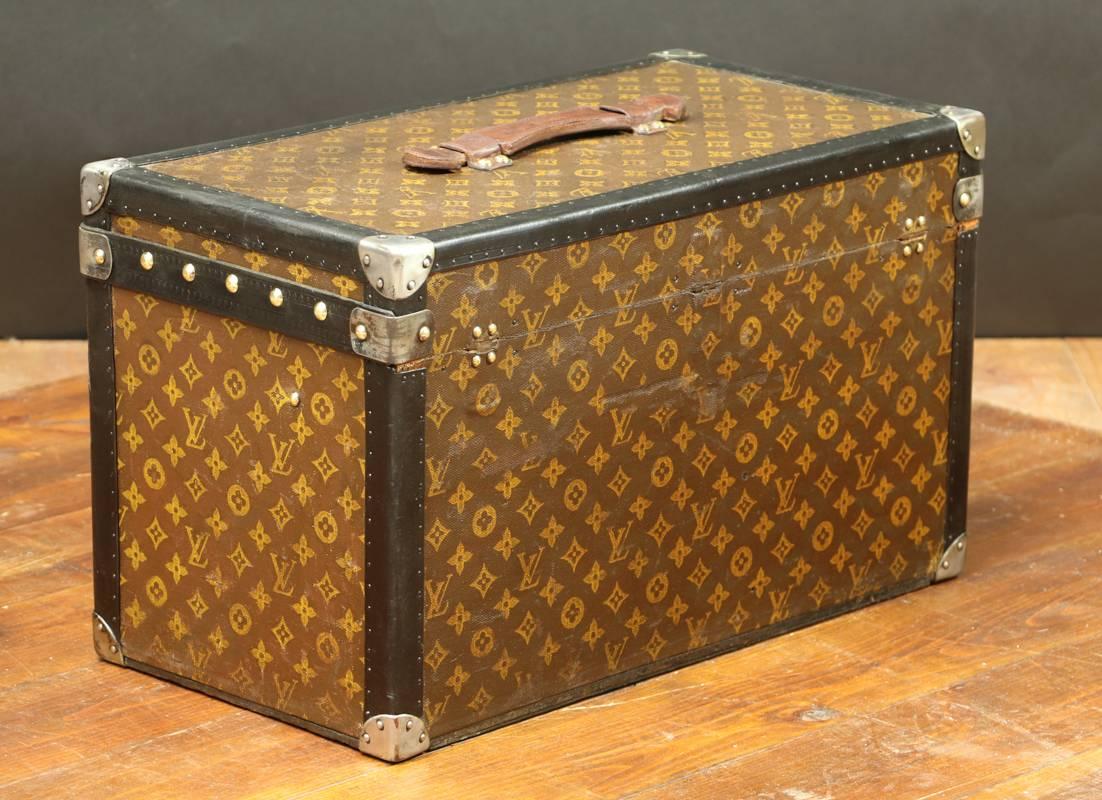 1910s, Louis Vuitton Monogram Car Tools Box In Good Condition For Sale In Haguenau, FR