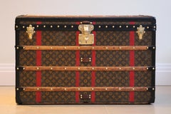 1910s Louis Vuitton Monogram Courier Steamer Trunk
