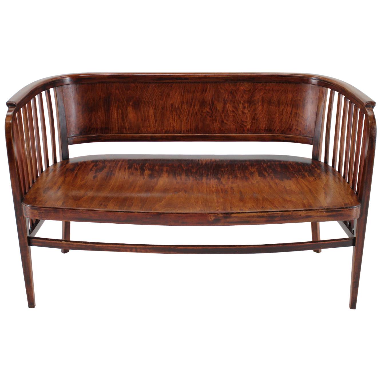 1910s Marcel Kammerer Wooden Sofa for Gebruder Thonet