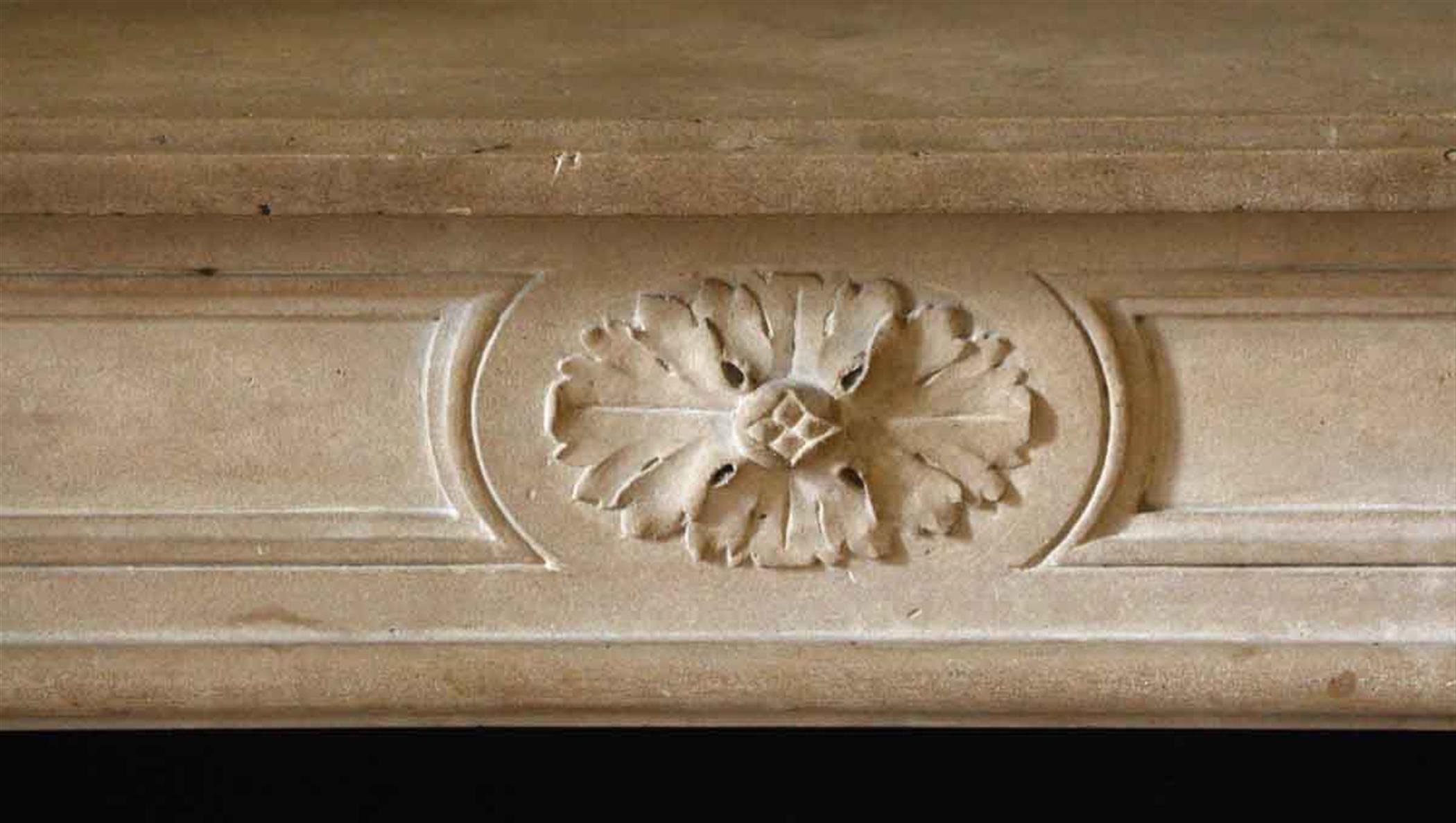 1910s NYC Waldorf Astoria Hotel Louis XVI French Regency Carved Limestone Mantel 4