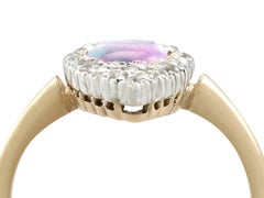 1910s Opal and Diamond Yellow Gold Marquise Ring